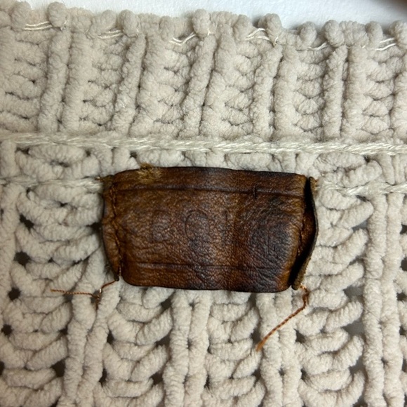 Pool Oversized Size Xl Knitted Top pullover Sweater Minimalist Brown Womens - Picture 8 of 15